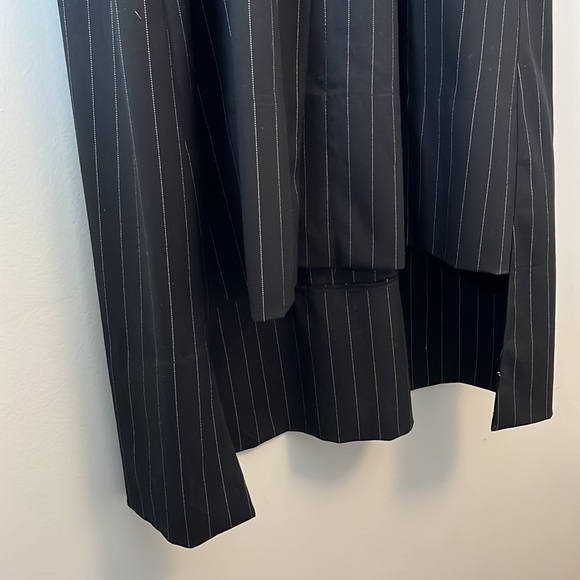 Unique black pin-striped shirt dress from contemporary Italian brand Chepè - Picture 5 of 5